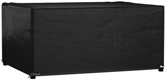 Gartenmöbel-Schutzhülle 8 Ösen 160x120x75 cm Rechteckig