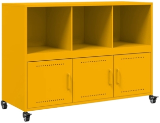 vidaXL Sideboard Senfgelb 100,5x39x72 cm Stahl 846737