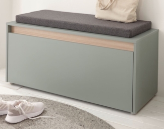 Garderobe Sitzbank Center in Salbei und Eiche 100 cm