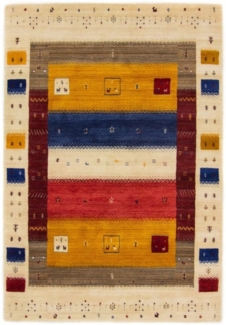 carpetfine Wollteppich Gabbeh Soni, rechteckig, Höhe: 15 mm, reine Wolle, sehr weicher Flor, Wohnzimmer