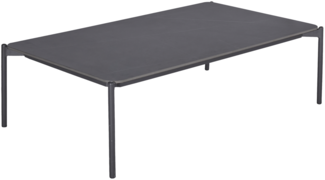 BARI Couchtisch 70x120, Platte Sintered Stone anthrazit, Gestell Aluminium anthrazit