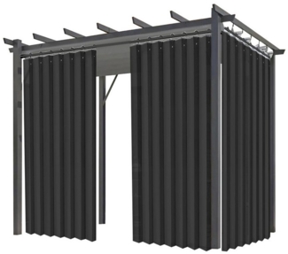 BTTO V&G Vorhang Wasserdichter Vorhang mit Haken,Terrassenvorhang (1 St), abdunkelnd, Vertikale Sense Vorhänge,Duschvorhang