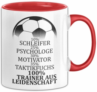 Trendation Tasse Fußballtrainer Tasse Spruch Trainer Aus Leidenschaft Fußballcoach