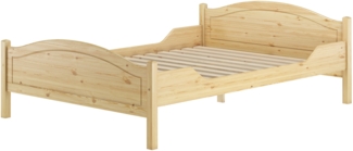 Doppelbett 140x200 Kieferbett Massivholz Ehebett Französisches Bett V-60.30-14Rollrost inkl.