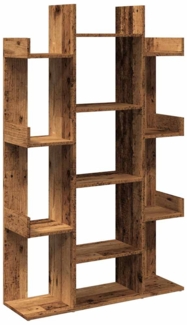 vidaXL Bücherregal Altholz-Optik 86x25,5x140 cm Holzwerkstoff 856692