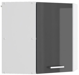 Vicco Küchenschrank Hängeschrank Unterschrank Küchenschränke Küchenunterschrank Arbeitsplatte, Möbel verfügbar in anthrazit und weiß (anthrazit ohne Arbeitsplatte, Eckhängeschrank 57 cm)