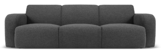 Micadoni Boucle Sofa Molino 3-Sitzer Boucle Dunkelgrau