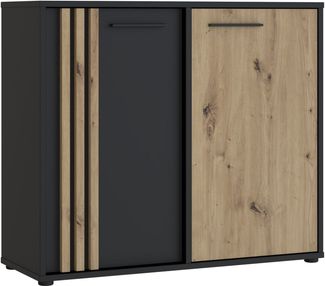 FORTE Kommode Cardigan, Kommode, 2 farbig, Stauraum, Einlegeböden, Soft Close