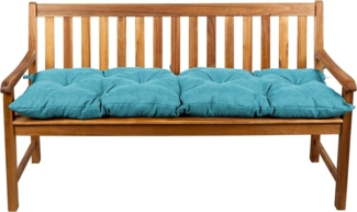 Gutekissen® Bankauflage Stuhlkissen Hollywoodschaukel Garten LS (100x30, Himmelblau)