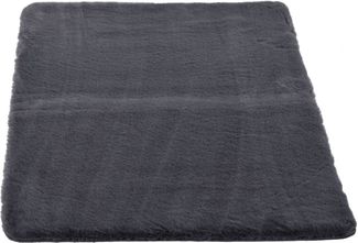 Gino Falcone Badematte Sara, Höhe 25 mm, rutschhemmend beschichtet, fußbodenheizungsgeeignet, Polyester, rechteckig, Badteppich, Fell-Optik, besonders weich, eckig & rund erhältlich