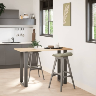 vidaXL Bartischbeine U-Form 2 Stk. Anthrazit 40x(90-91) cm Stahl 4013218