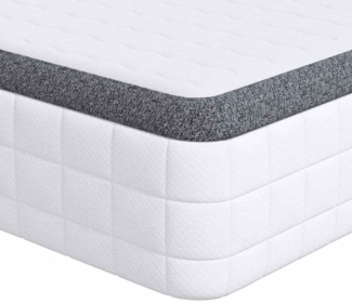vidaXL Matratze 2 pcs Weiß und Grau 60x200 cm Bonell Feder 4106441