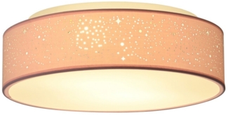 Zedelmaier Lampenschirm Deckenlampe Deckenleuchte mit Stoff-Lampenschirm, Wohnzimmerlampe Schlafzimmer Kinderzimmer Flur Lampe