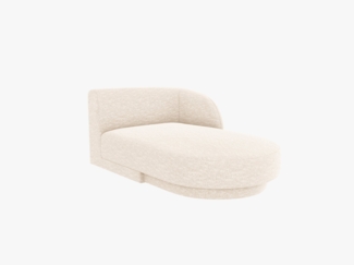 Micadoni Modul Miley 2-Sitzer Rechts Chenille Helles Beige