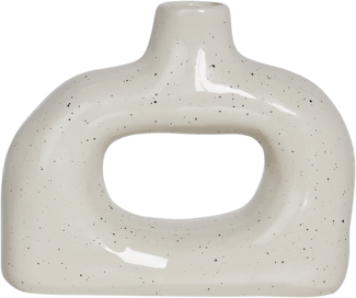 Blumenvase MOONEYE Steinzeug 19 cm Cremeweiß