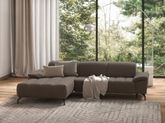 sit&more Ecksofa Cool L-Form, wahlweise mit Kopfteilverstellung und Vorziehsitz, motorisch