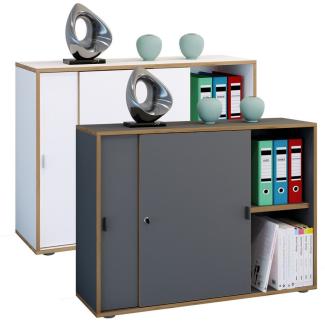 VCM Aktenschrank Büroschrank Aktenschrank Schiebetüren Salia 2fach