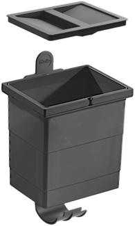 Hailo 1138975 ReadyBin 6.5 L 226 x 174 x 220 mm incl. Wandhalter dunkelgrau