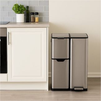 HTI-Living Mülleimer Abfalleimer Mülltrennsystem mit 3 Behältern, Mülleimer 60 Liter