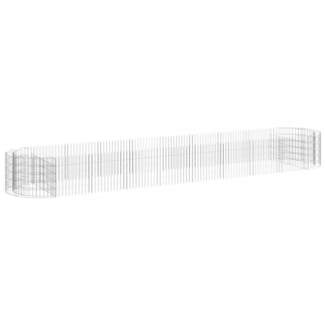 vidaXL Gabionen-Hochbeet Verzinktes Eisen 500x100x50 cm 152043