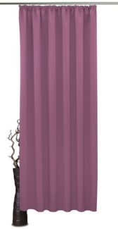 VHG Verdunkelungsvorhang Leon, Kräuselband (1 St), verdunkelnd, Polyester, Verdunklungsvorhang