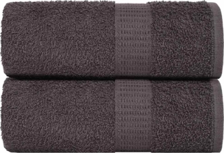 Waschlappen 2 Stk. Anthrazit 15x21 cm 360 g/m² 100% Baumwolle 136669