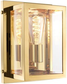 Casa Padrino Luxus Wandleuchte Gold 20 x 13 x H. 28 cm - Hotel & Restaurant Leuchte