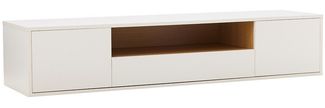 riess-ambiente TV-Board LOFT 150cm weiß/natur - hängend, Eichen-Design, fünf Fächer, Schublade (Einzelartikel, 1 St), Sideboard mit Ablage & Stauraum- ideal für Flur, Wohnbereich & TV-Ecke