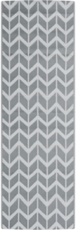 vidaXL Outdoor-Teppich ARAKIL Grau 80x250 cm PP 316948