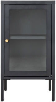 House Nordic Schrank, 1 Glastür, Stahl, schwarz, 38x35x70 cm