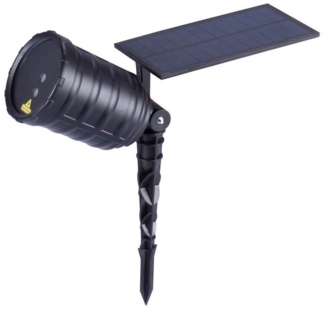 save-E LED Gartenstrahler Rotating Laser Solar, bis 300 m², für Garten oder Haus, Outdoorbeleuchtung