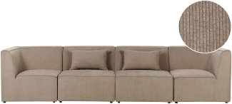 4-Sitzer Sofa Cord taupe LEMVIG