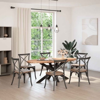 vidaXL Tischplatte Hellbraun 200x100x4 cm Massivholz Eiche Oval 4009252