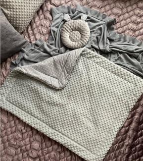 Babydecke Warm, Mittelwarm BAUMWOLLE/MINKY Babydecke 80x100 cm Kuscheldecke, Loolay, Warm und Weich Babybett und Kinderwagen DECKE von LOOLAY®