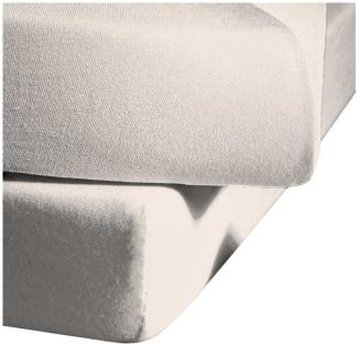 Fleuresse Mako-Satin-Laken colours 9050 porzellan, Größe 160x260 cm, offenes Laken