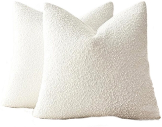 Kaket Kissenbezug 1/2er Set Kissenbezüge, 45×45 cm, Chenille Kissenhüllen