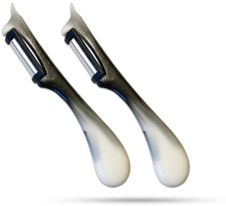 SMI Sparschäler Gemüseschäler Solingen Sparschäler Kartoffelschäler Universalschäler, (2-tlg, 2 tlg), Rechts- und Linkshänder nach klingen wechseln