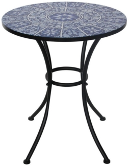 HTI-Living Gartentisch Gartentisch Marocco Blau (Stück, 1-St, 1 Gartentisch), Balkontisch Terrassentisch Metalltisch