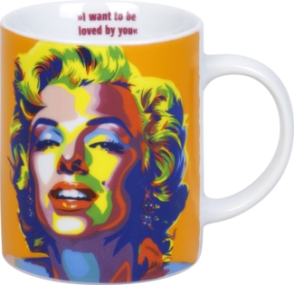 KÖNITZ 1110022982 Becher Heroes - Homage to MARILYN MONROE 300 ml aus Porzellan