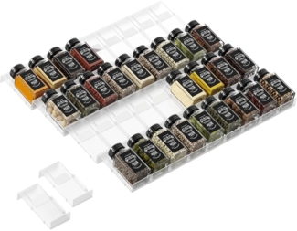 Gewürz Schublade Organizer 36 Stück Patchworkable Küchen Gewürzregal Spice Rack