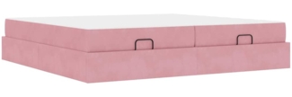 vidaXL Bettgestell Rosa 200 x 200 cm Samt 3399587
