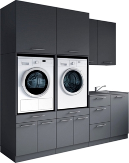 Laundreezy Mehrzweckschrank-Set Laundreezy, 8-tlg. Mehrzweckschrank-Set B/H/T 238/238/68 cm, (8-St), Breite 238 cm, Soft-Close-Funktion für Türen