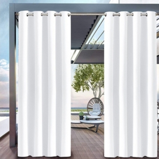 BYSURE Gardine, Ösen (1 St), verdunkelnd, Polyester, Outdoor Vorhang, Garten