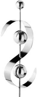 Kobolo Gartenstecker Dekostecker WAVE in Wellenform 134 cm (aus Edelstahl)