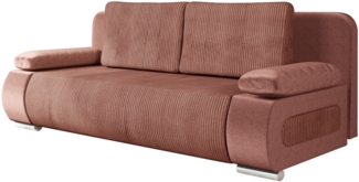 Schlafsofa Emma Cord (Farbe: Poso 29 + Kronos 29)