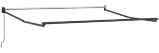vidaXL Markise Anthrazit 3 x 2,5 m Metall 362026
