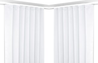 Beautex Verdunkelungsvorhang 2er Set Verdunkelungsgardine mit U-Band, Blackout Vorhang abdunkelnd, Kräuselband (2 St), verdunkelnd