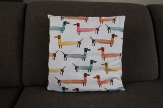 Yve! Decoration Kissenhülle Zierkissenhülle Dackel, (1 Stück), für Tierhundefreunde