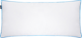 Kopfkissen ANETO Niedrig Entenfedern und Daunen 40 x 80 cm Weiß