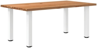 vidaXL Esstisch Hellbraun 180x100x74 cm Massivholz Eiche Rechteckig 3304424